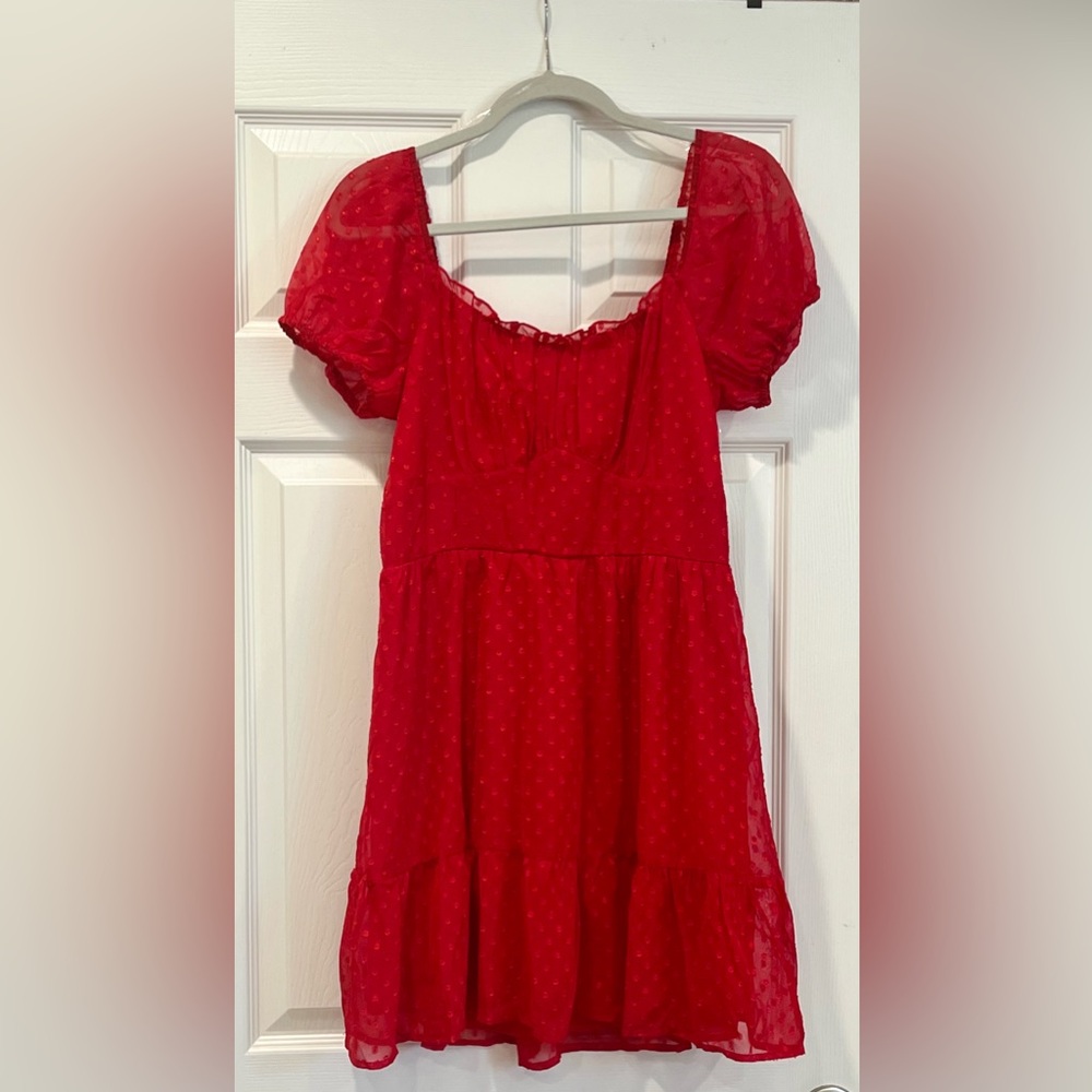 Adorable red mini dress
